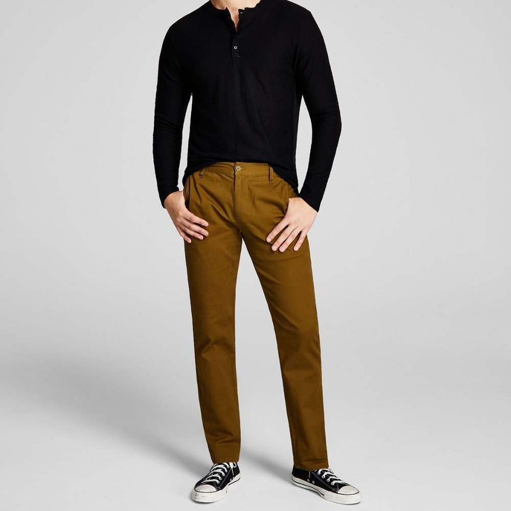 And Now This Men's Everyday Chino Pant Regular-Fit Olive 38 B4HP